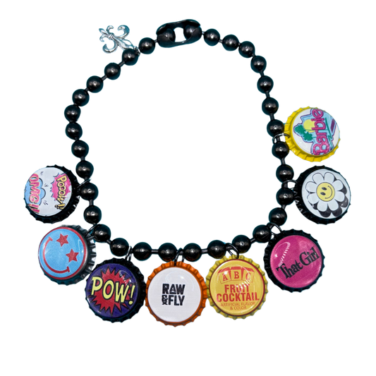 Pop Culture Bottle Cap Necklace