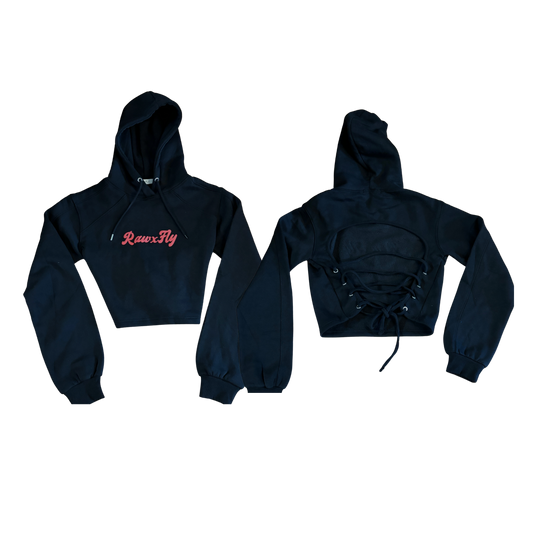 RawXFly Crop Top Hoodie